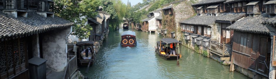 Wuzhen channels shanghai river china travel vacations
